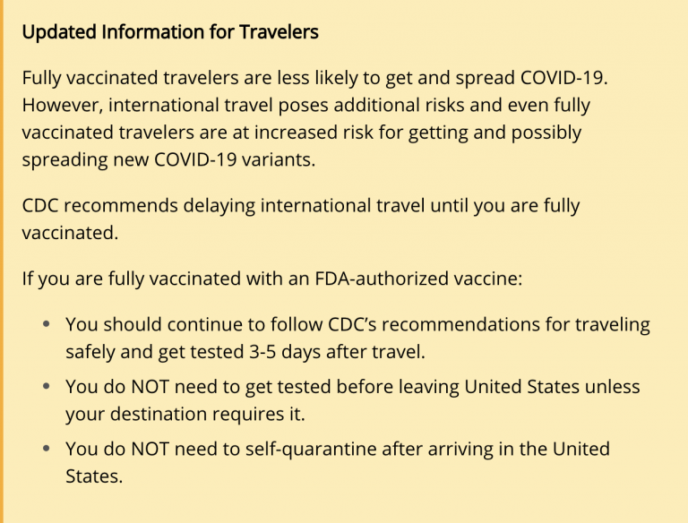 cdc air travel guidelines